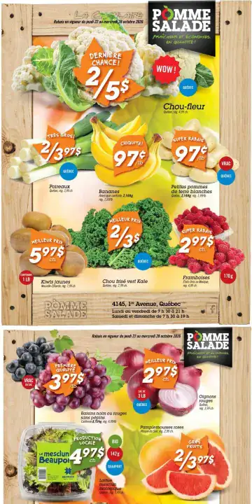 Aperçu de la Circulaire Pomme Salade du 22 au 28 octobre 2026
