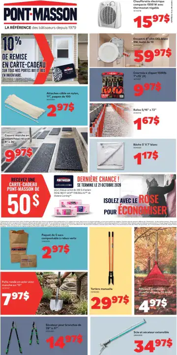 Aperçu de la Circulaire Pont-Masson du 15 au 28 octobre 2026
