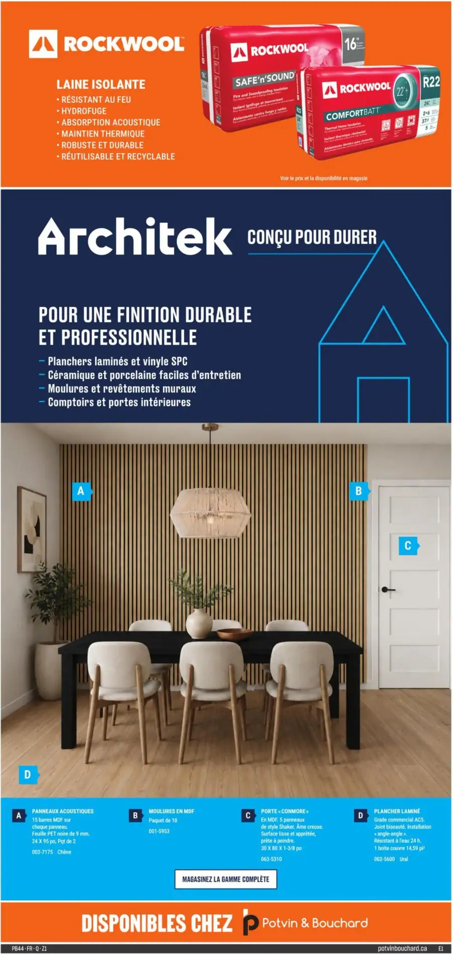 Page 5 du circulaire Potvin & Bouchard.