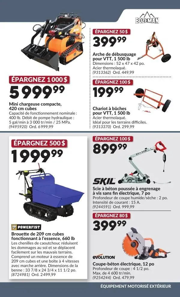 Page 9 du circulaire Princess Auto.