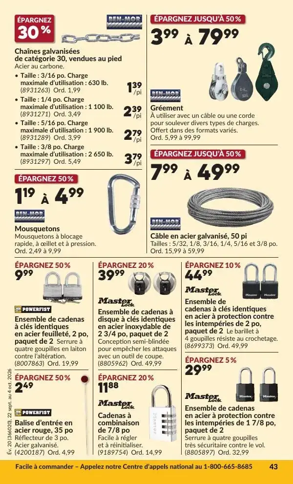 Page 48 du circulaire Princess Auto.