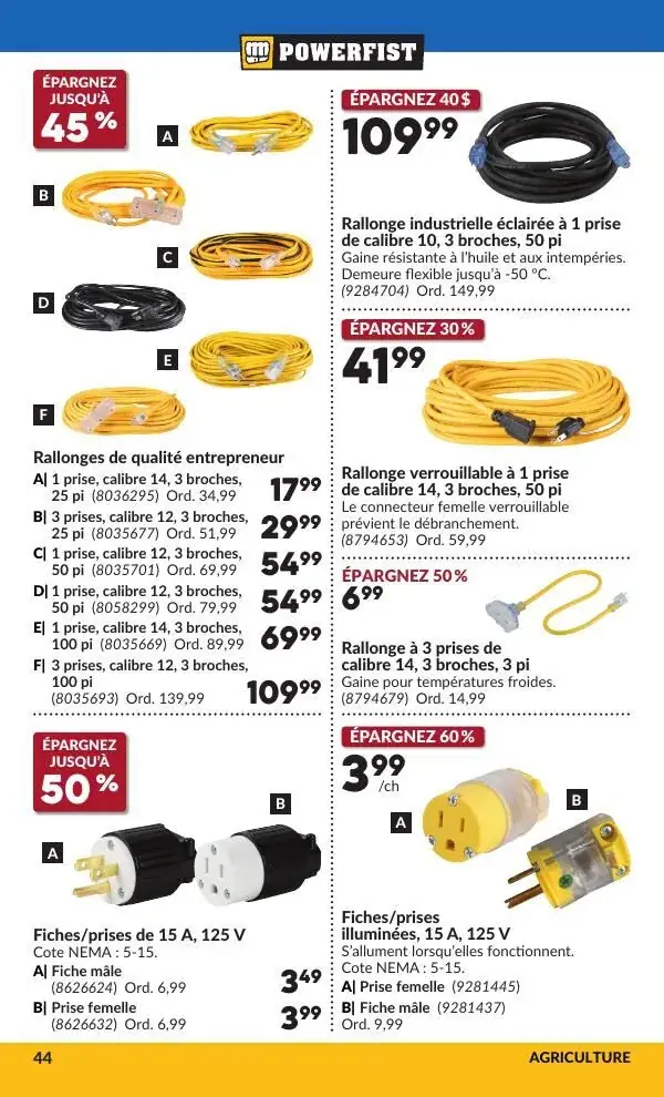 Page 49 du circulaire Princess Auto.