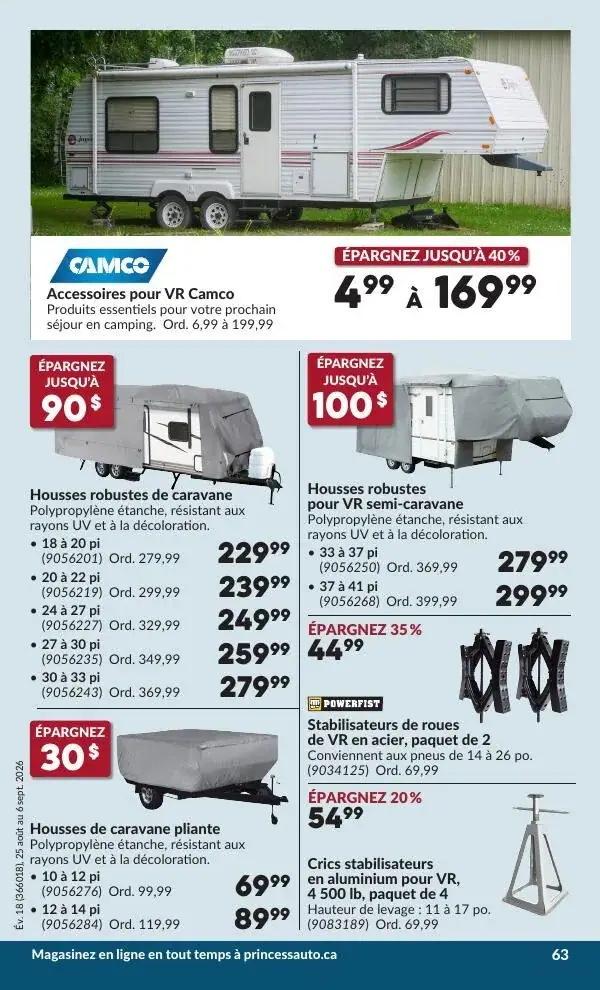 Page 66 du circulaire Princess Auto.