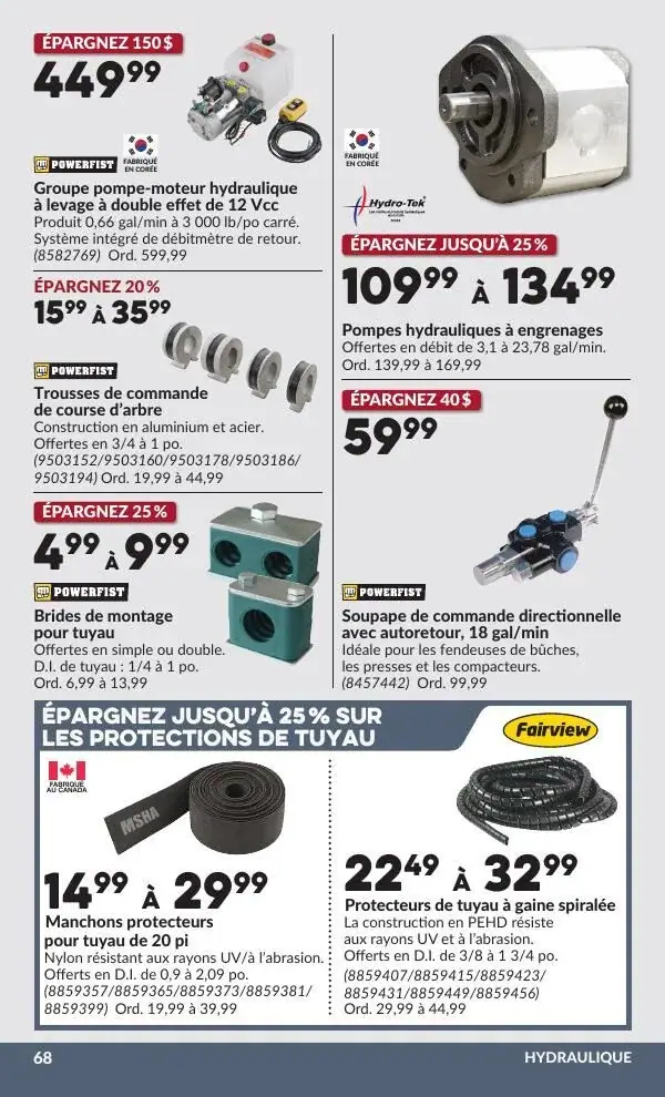 Page 71 du circulaire Princess Auto.