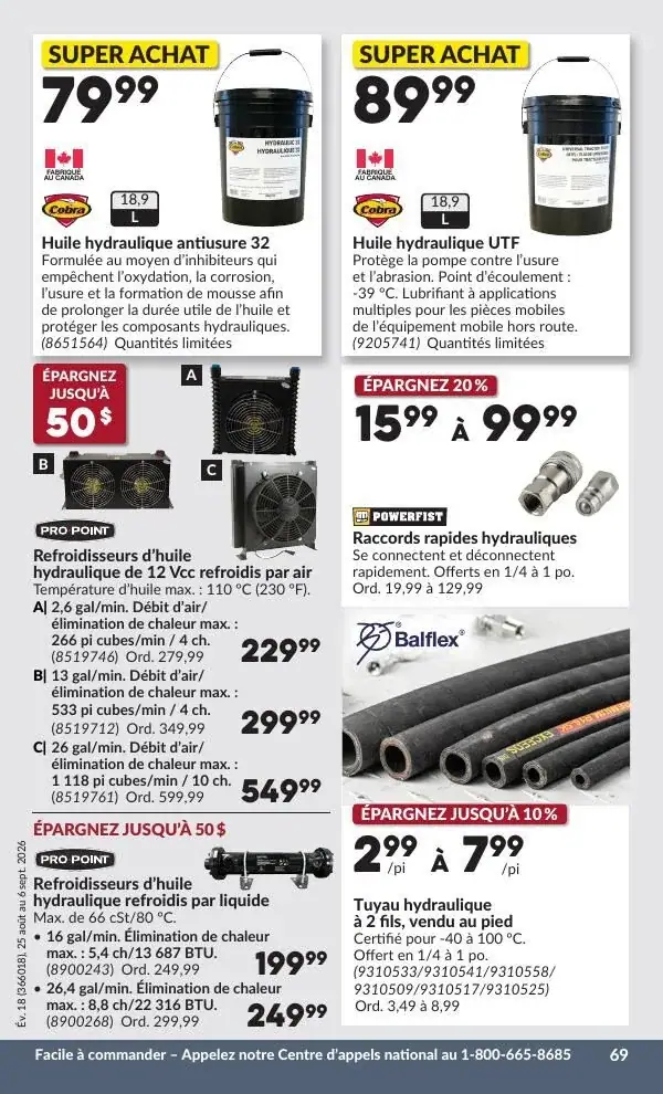 Page 72 du circulaire Princess Auto.