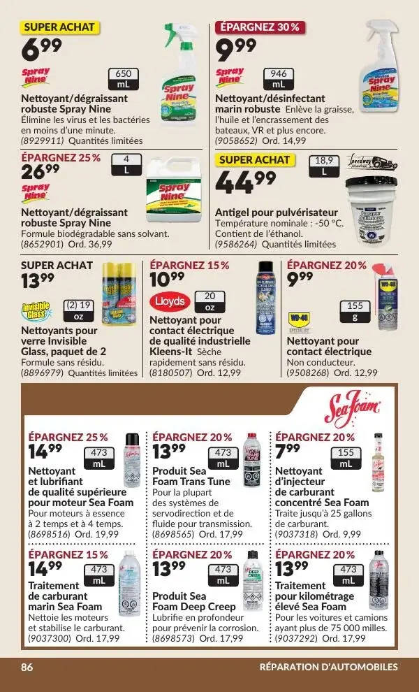 Page 89 du circulaire Princess Auto.