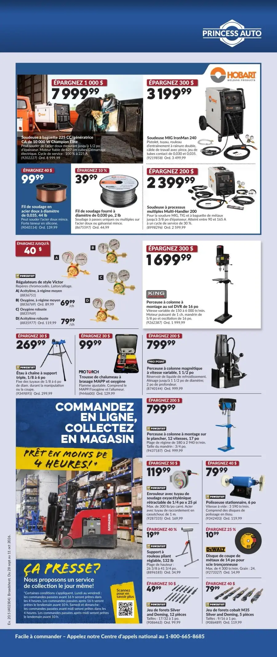 Page 9 du circulaire Princess Auto.