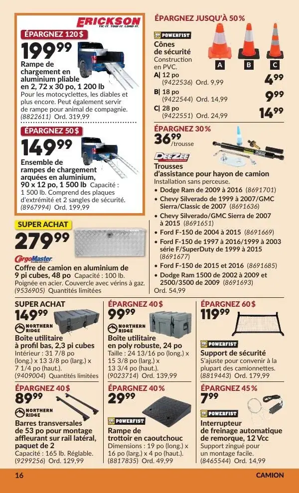 Page 21 du circulaire Princess Auto.