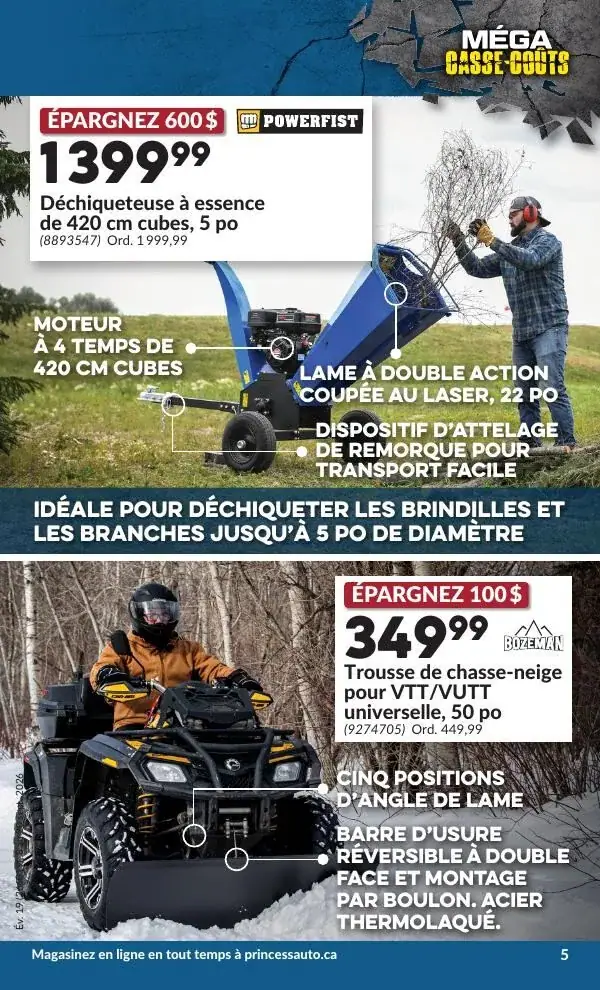 Page 8 du circulaire Princess Auto.