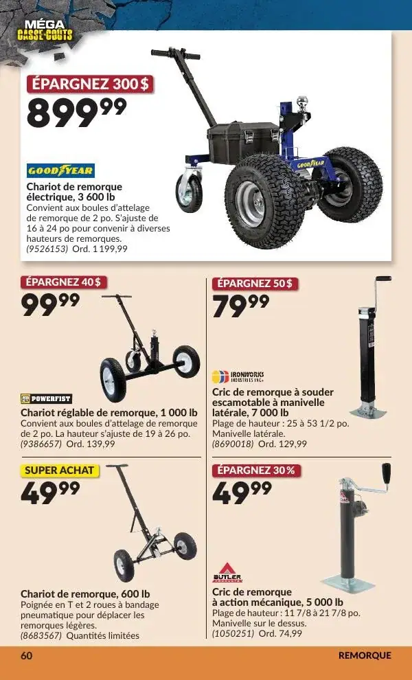 Page 64 du circulaire Princess Auto.