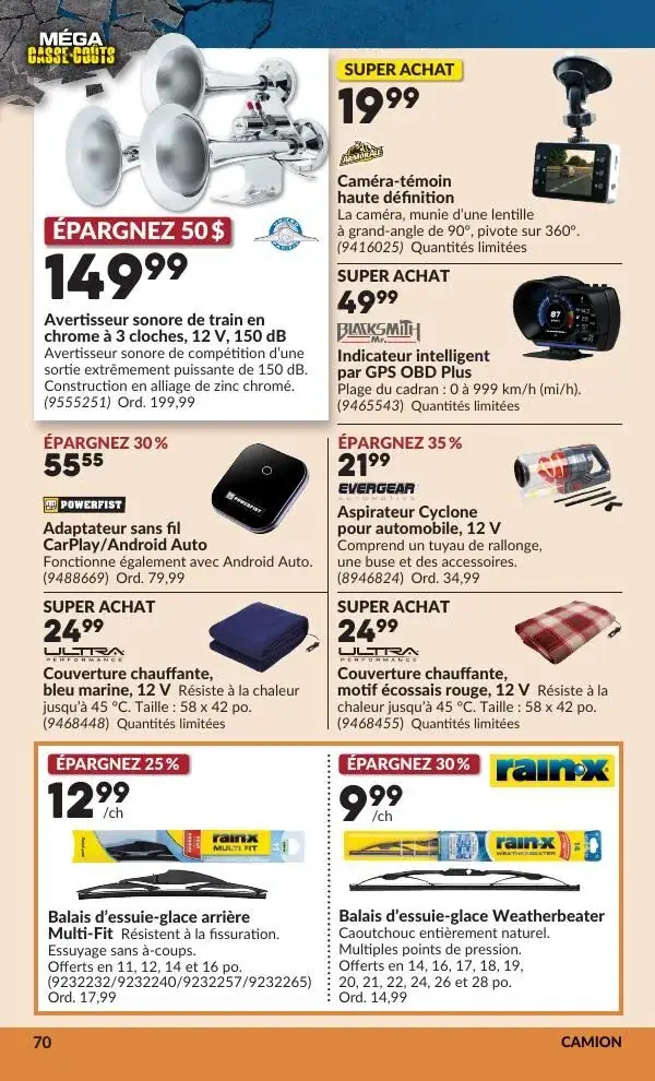 Page 74 du circulaire Princess Auto.