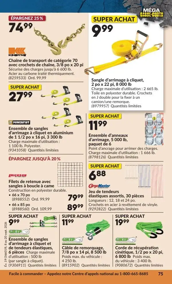 Page 79 du circulaire Princess Auto.