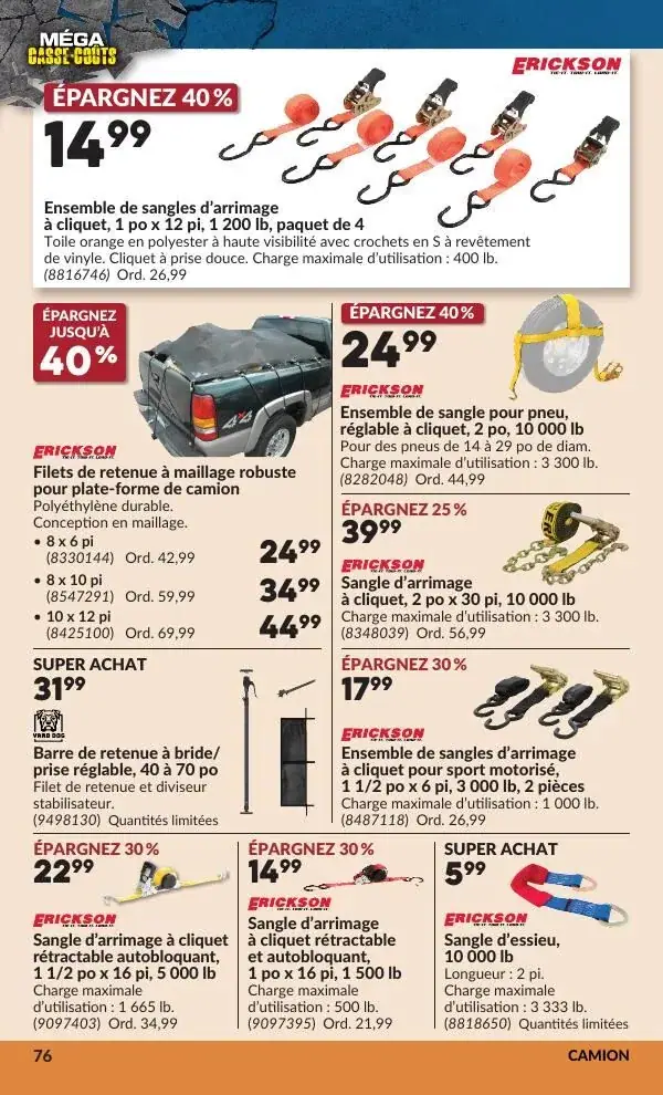 Page 80 du circulaire Princess Auto.