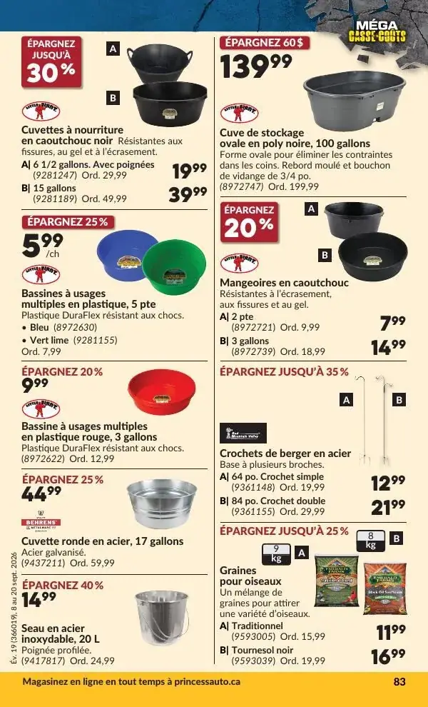 Page 87 du circulaire Princess Auto.