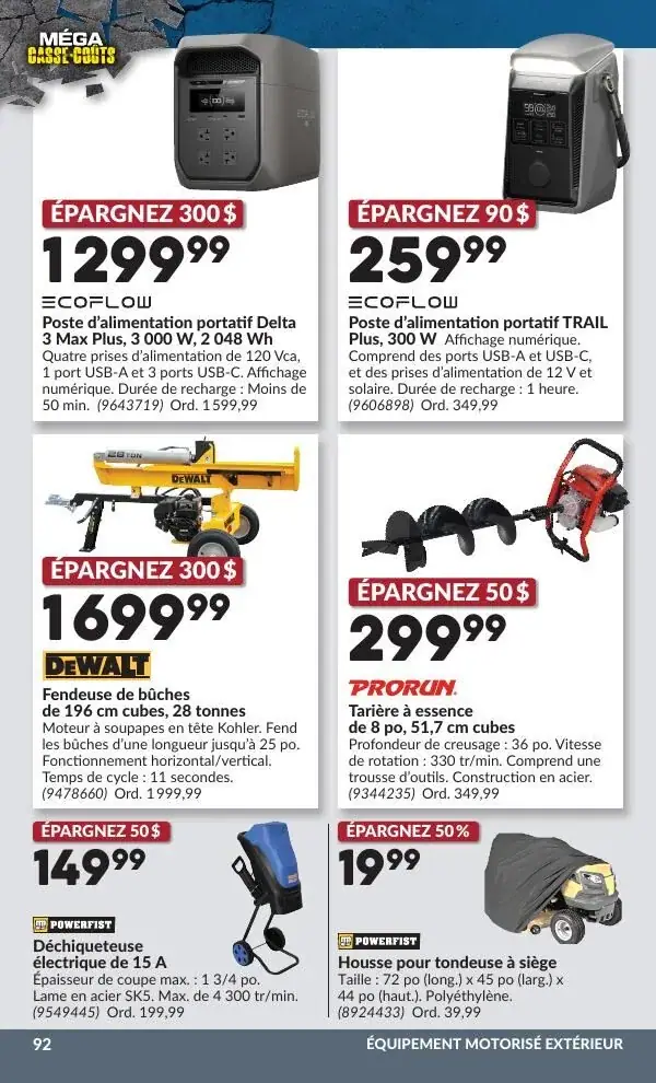Page 96 du circulaire Princess Auto.
