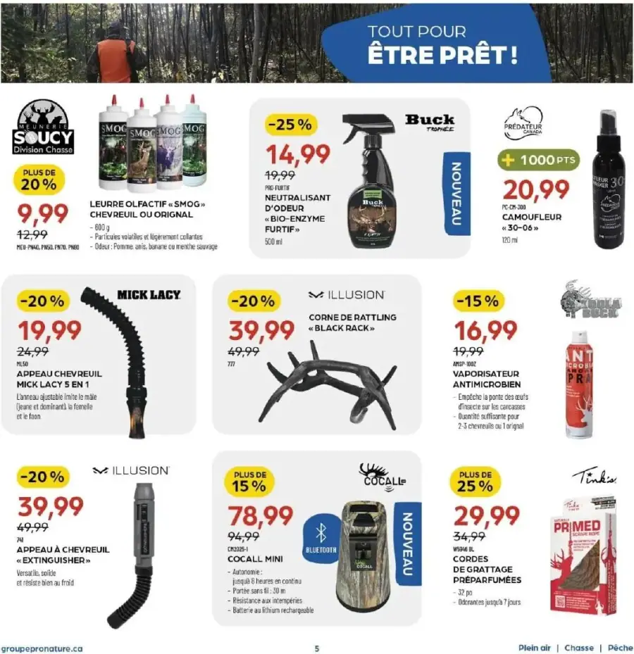 Page 5 du circulaire Pronature.