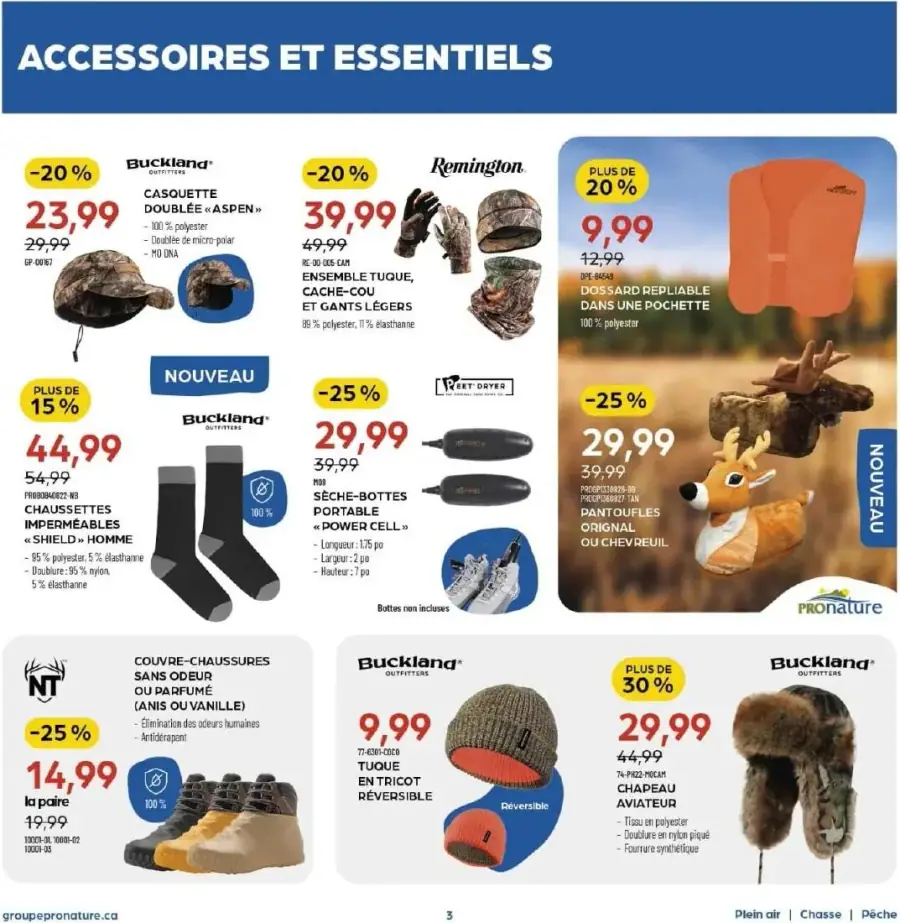 Page 3 du circulaire Pronature.