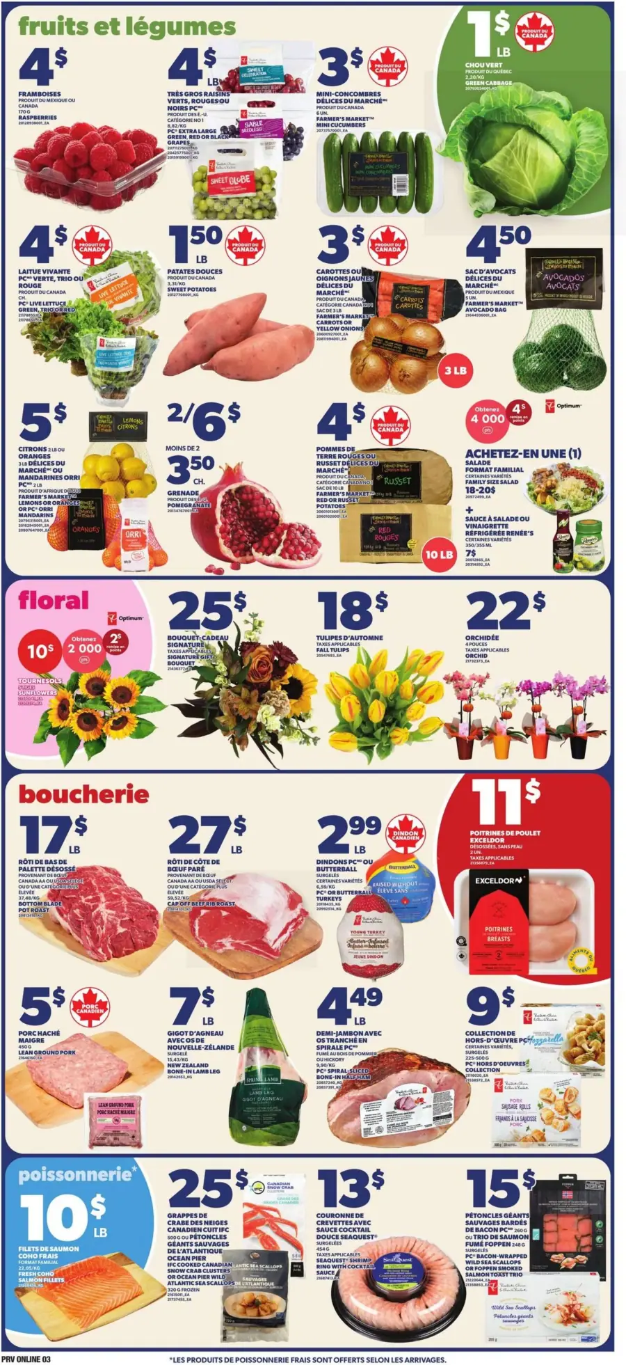 Page 3 du circulaire Provigo.