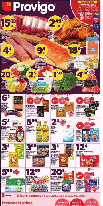 Aperçu de la Circulaire Provigo du 8 au 14 octobre 2026