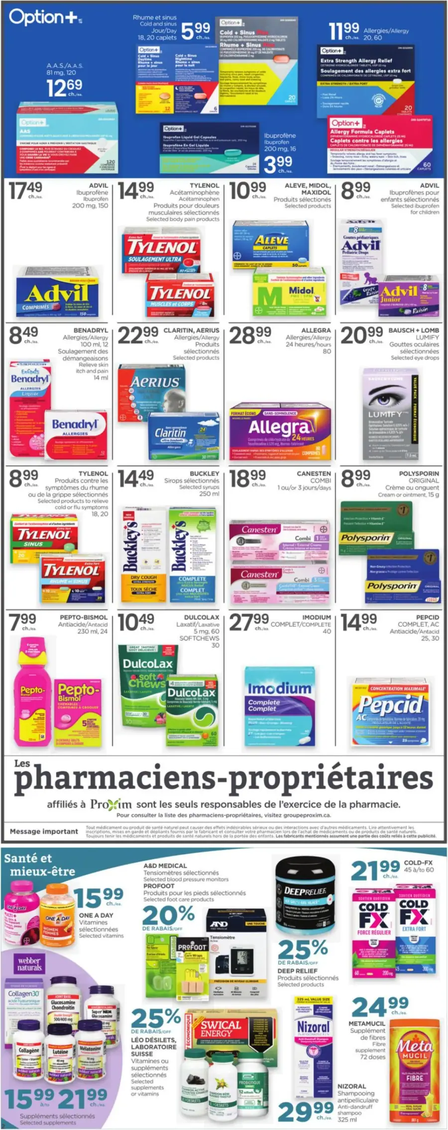 Page 3 du circulaire Proxim.