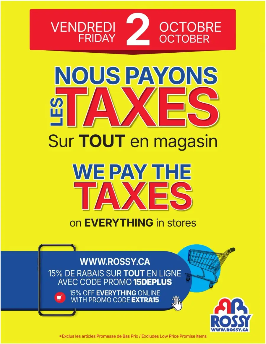 Page 9 du circulaire Rossy.