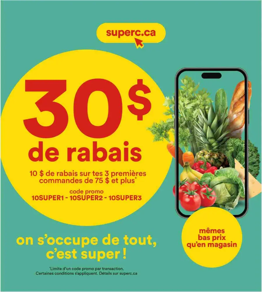 Page 18 du circulaire Super C.