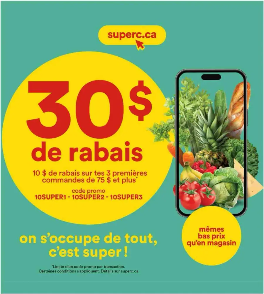 Page 15 du circulaire Super C.