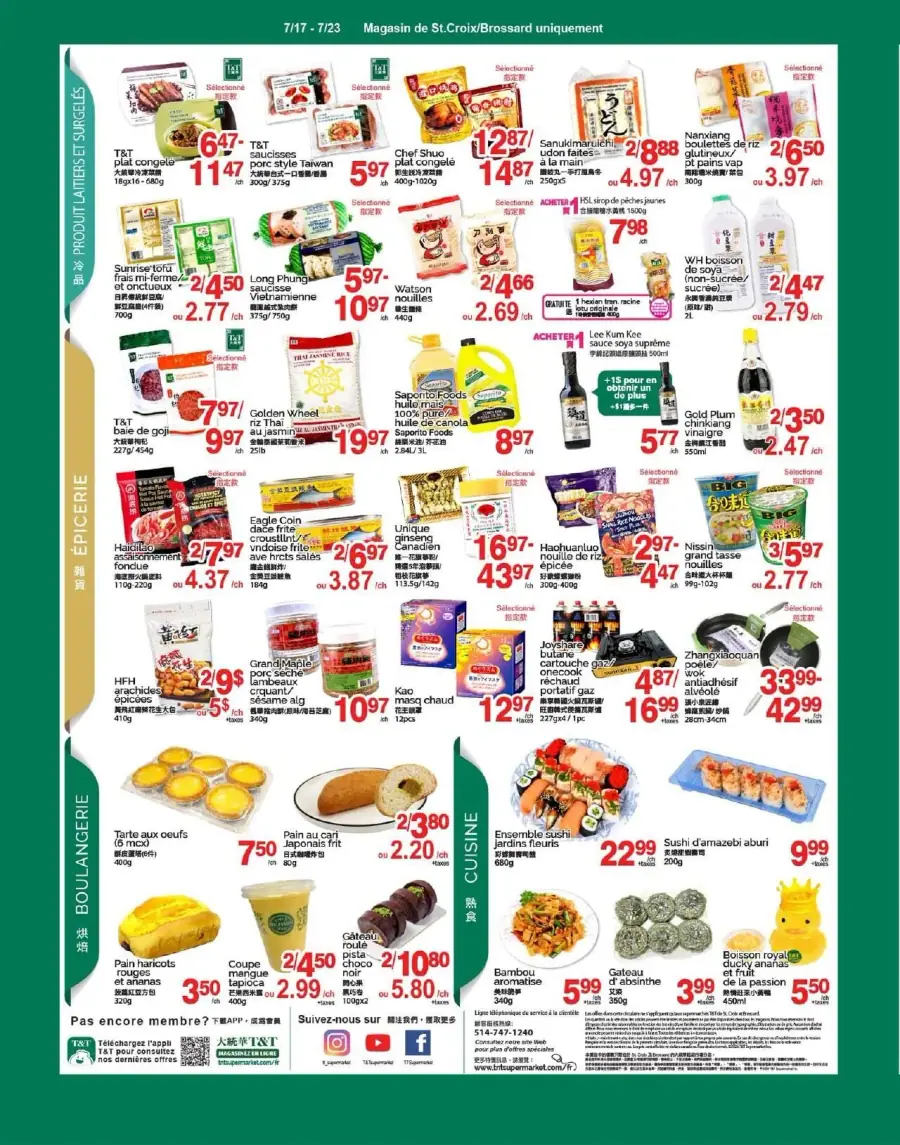 Page 3 du circulaire Supermarché T&T.