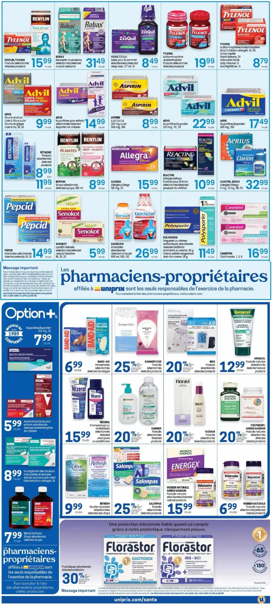 Page 3 du circulaire Uniprix.