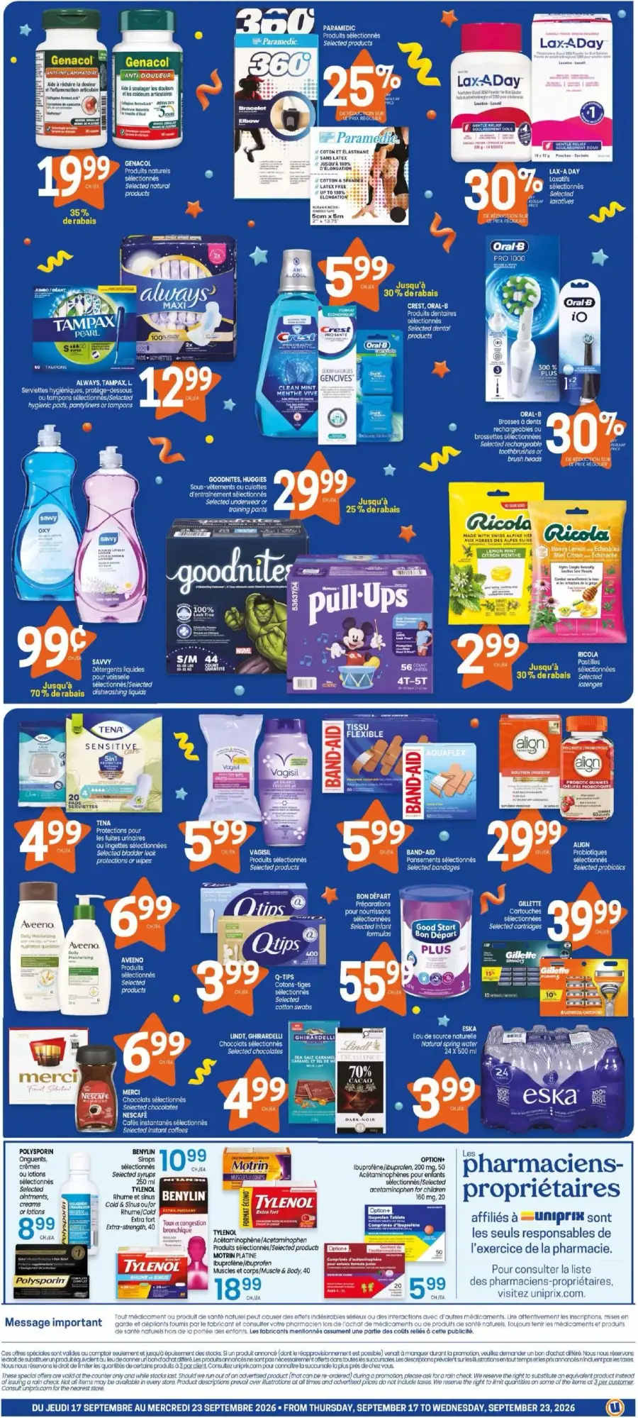 Page 2 du circulaire Uniprix.