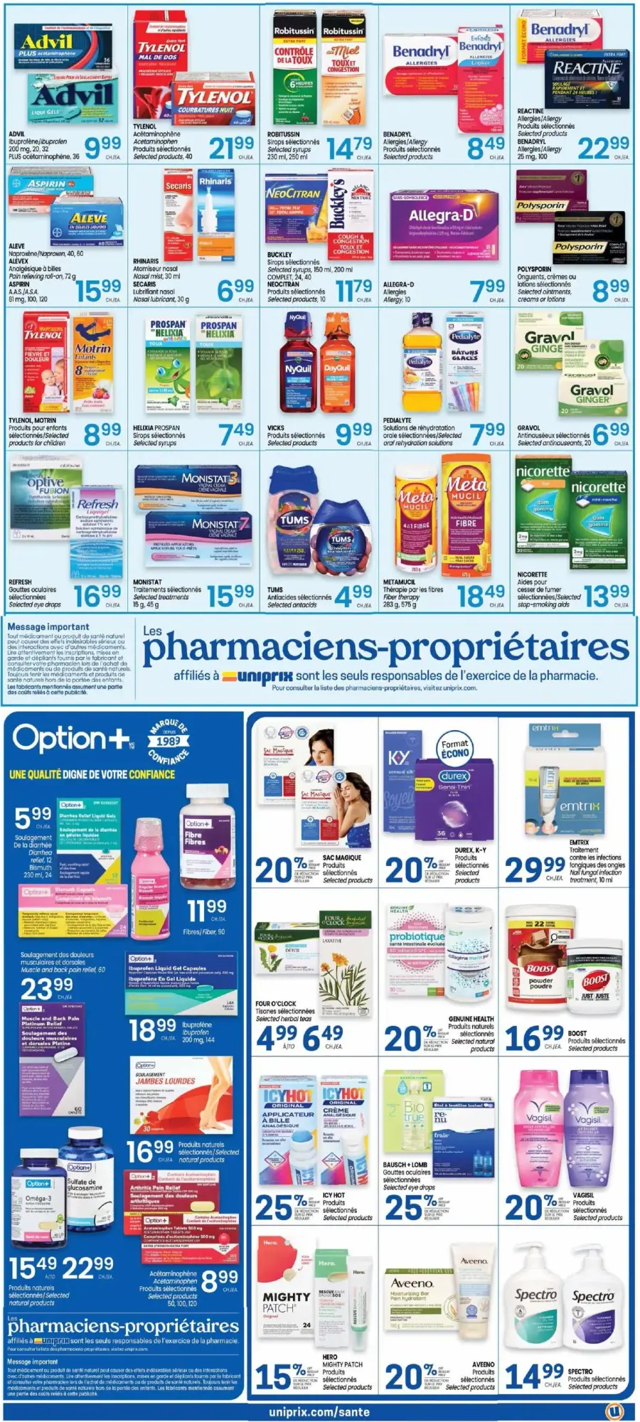 Page 5 du circulaire Uniprix.