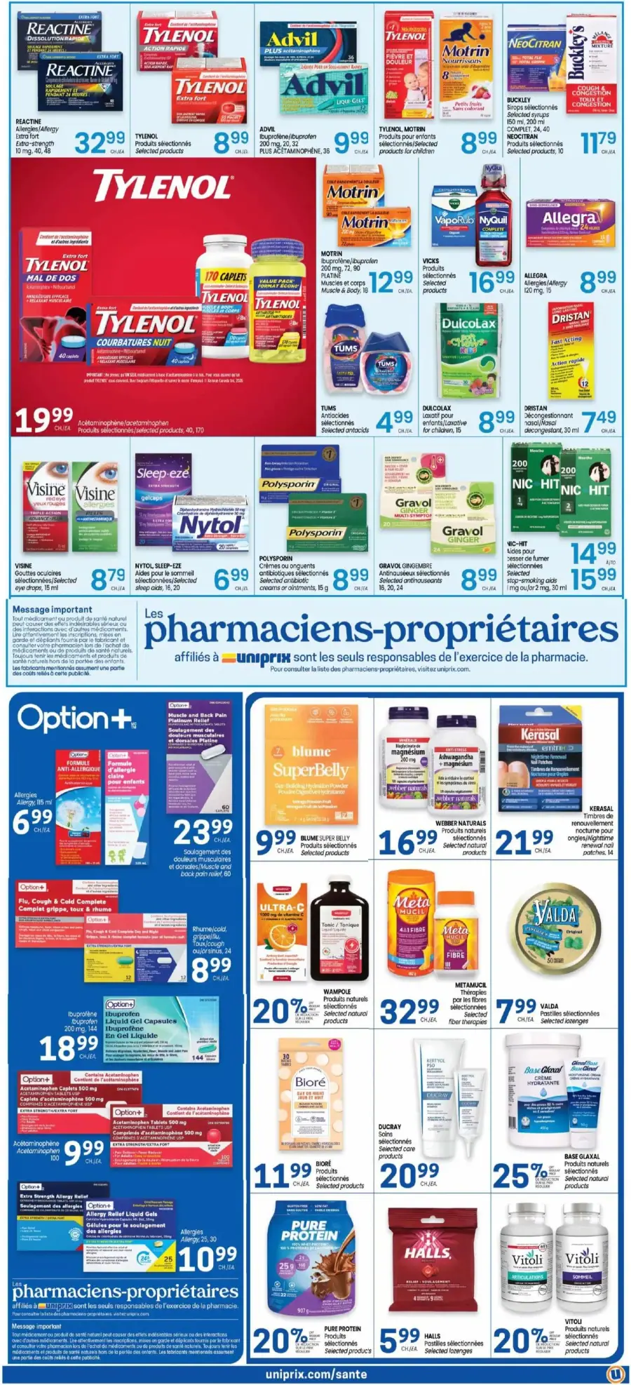 Page 3 du circulaire Uniprix.