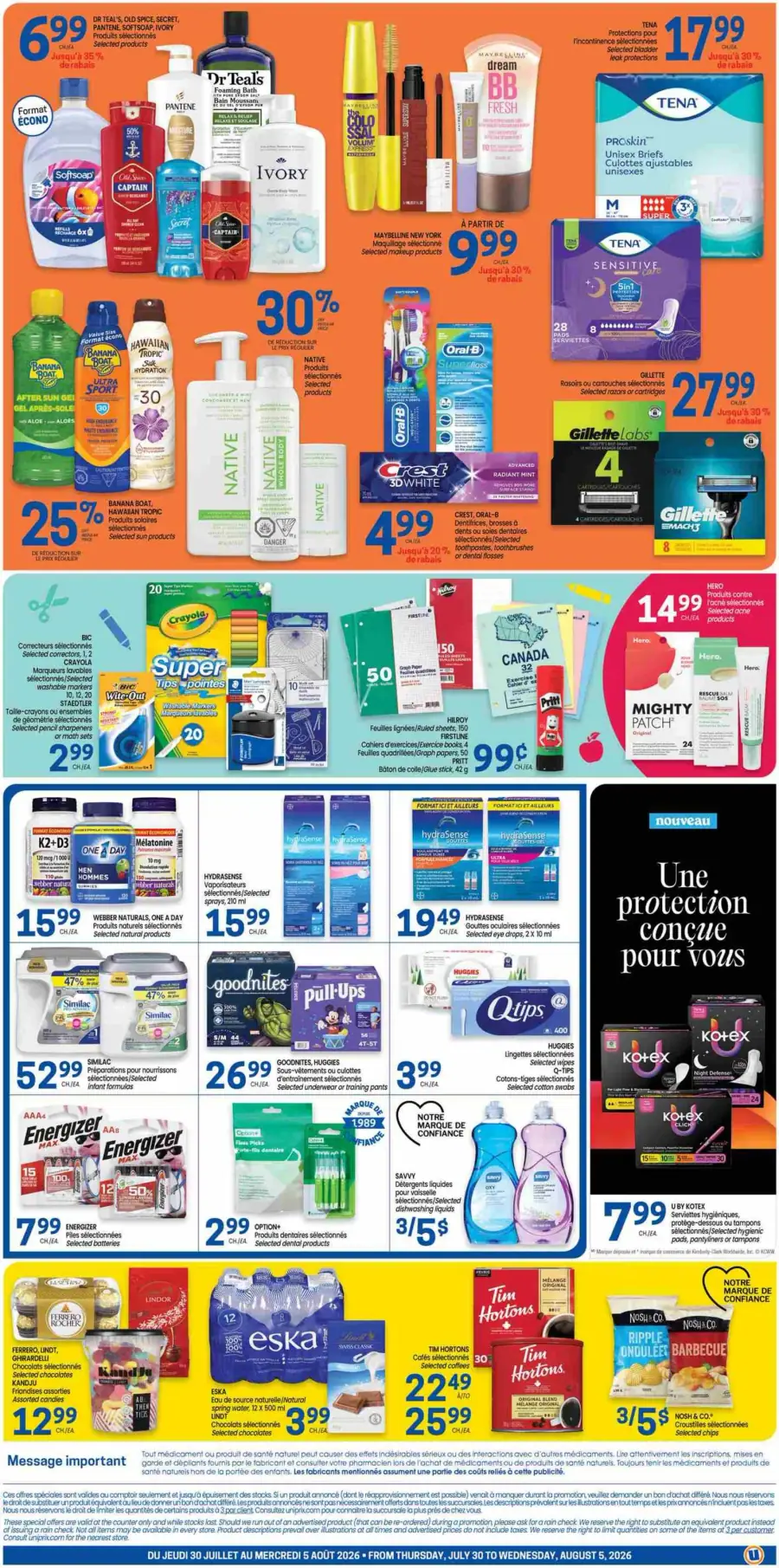 Page 2 du circulaire Uniprix.