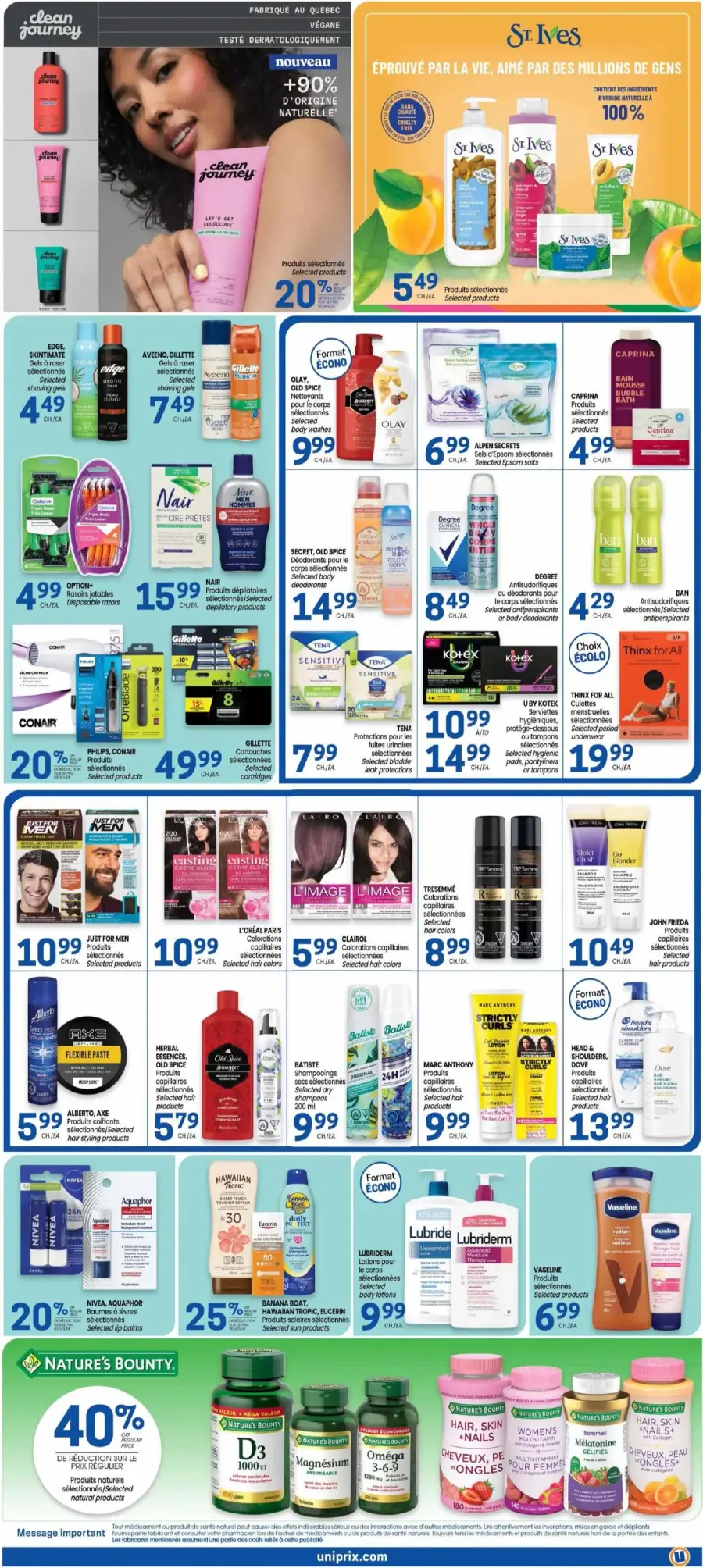 Page 3 du circulaire Uniprix.
