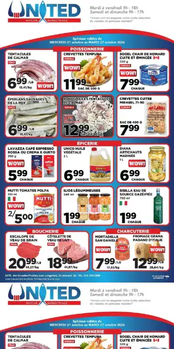 Aperçu de la Circulaire United Supermarché du 21 au 27 octobre 2026