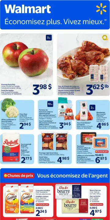 Aperçu de la Circulaire Walmart du 10 au 16 septembre 2026