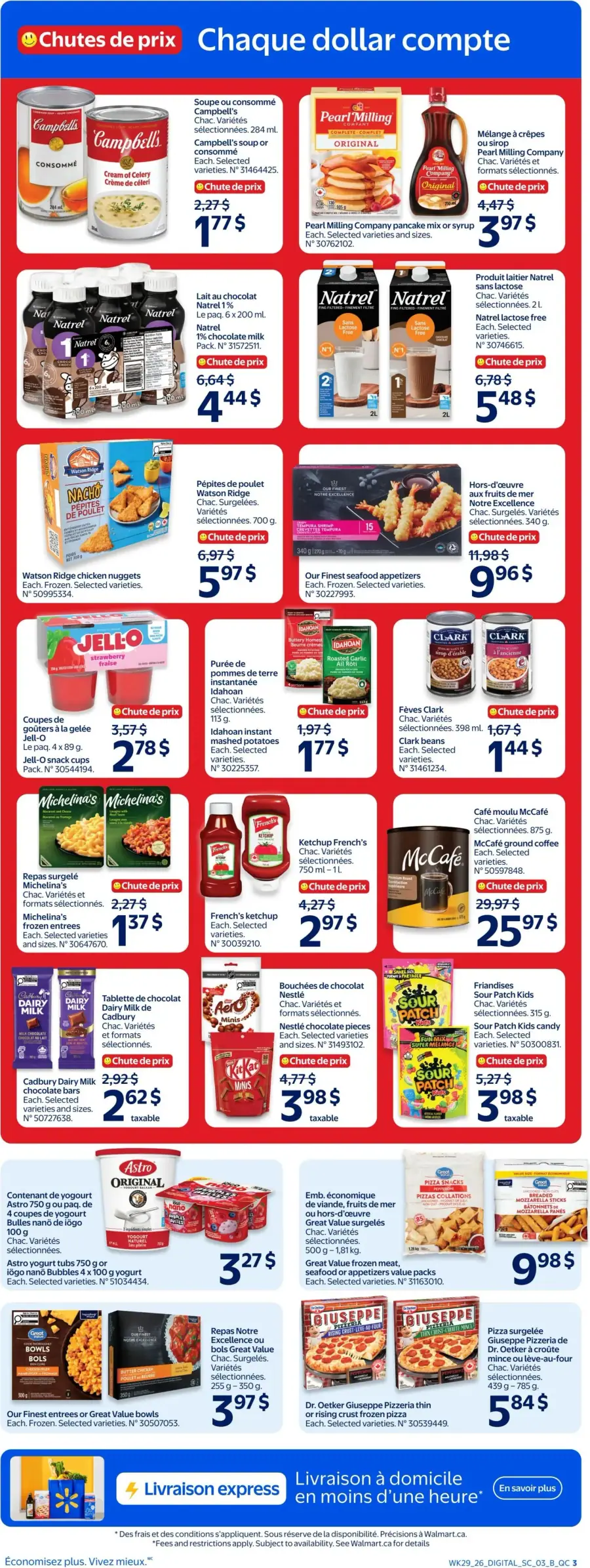 Page 3 du circulaire Walmart.