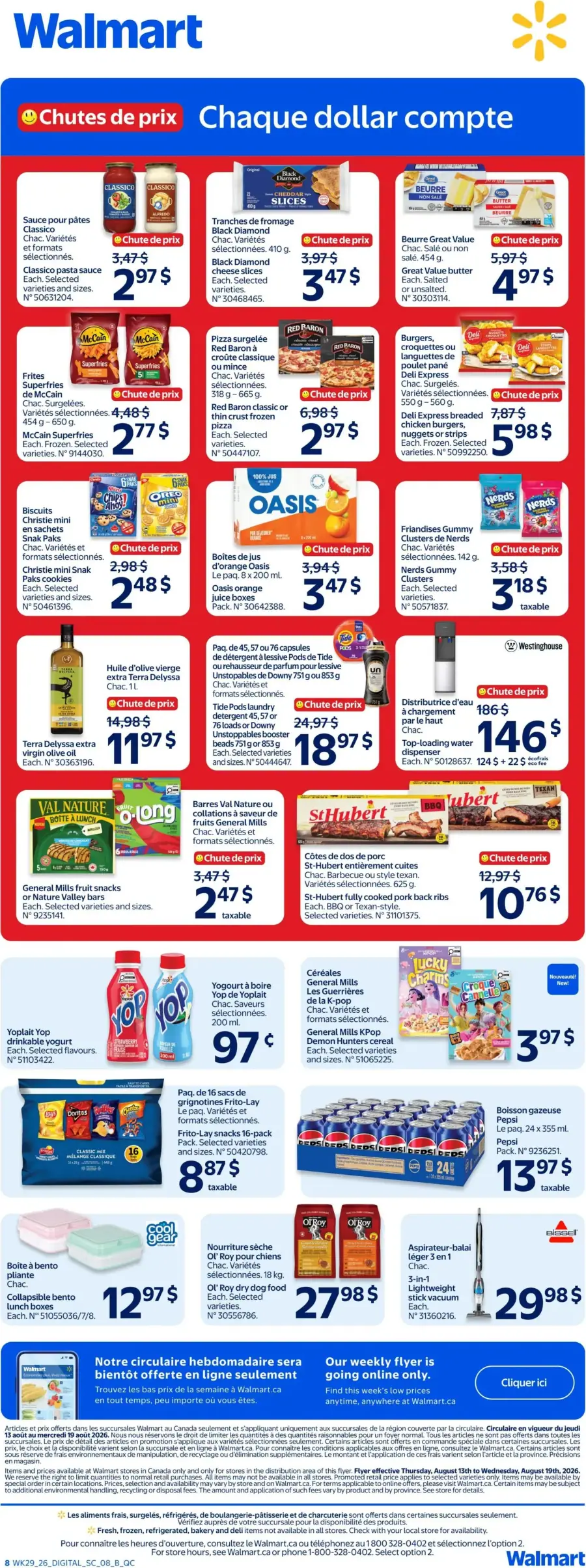 Page 8 du circulaire Walmart.