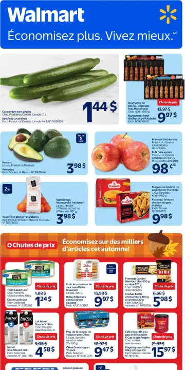 Aperçu de la Circulaire Walmart du 15 au 21 octobre 2026