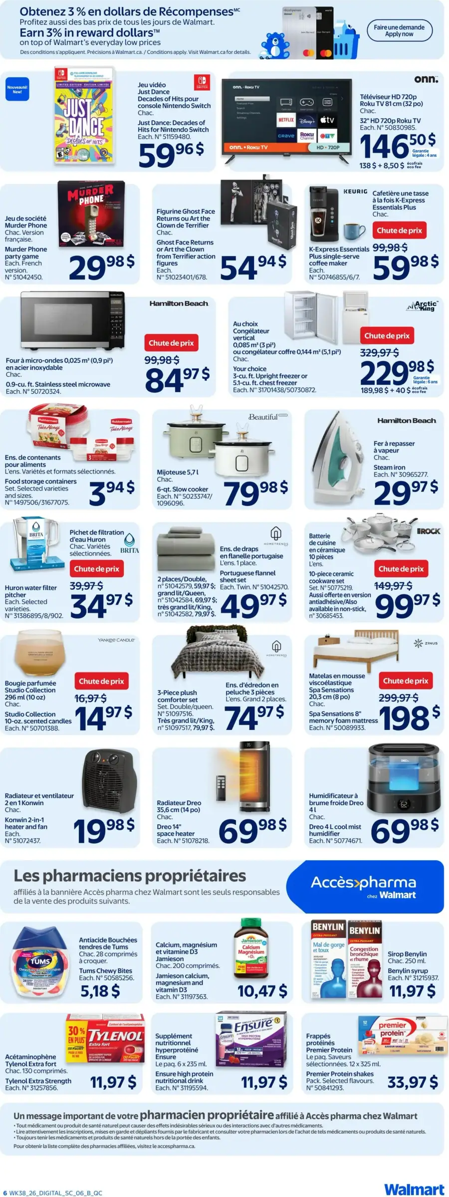 Page 6 du circulaire Walmart.
