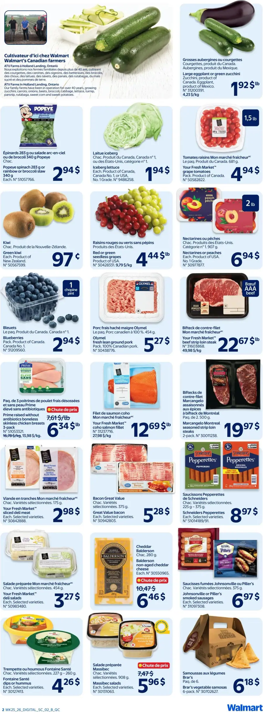 Page 2 du circulaire Walmart.