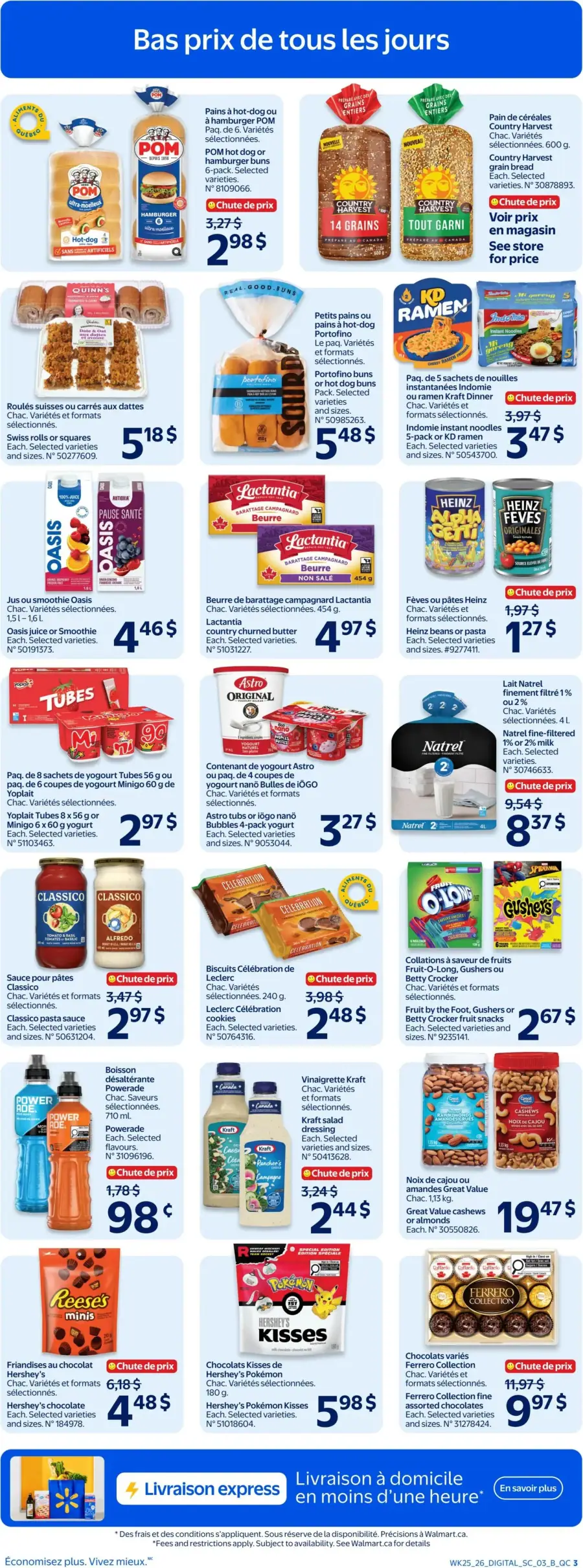 Page 3 du circulaire Walmart.