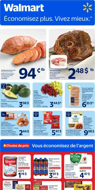 Aperçu de la Circulaire Walmart du 17 au 23 septembre 2026