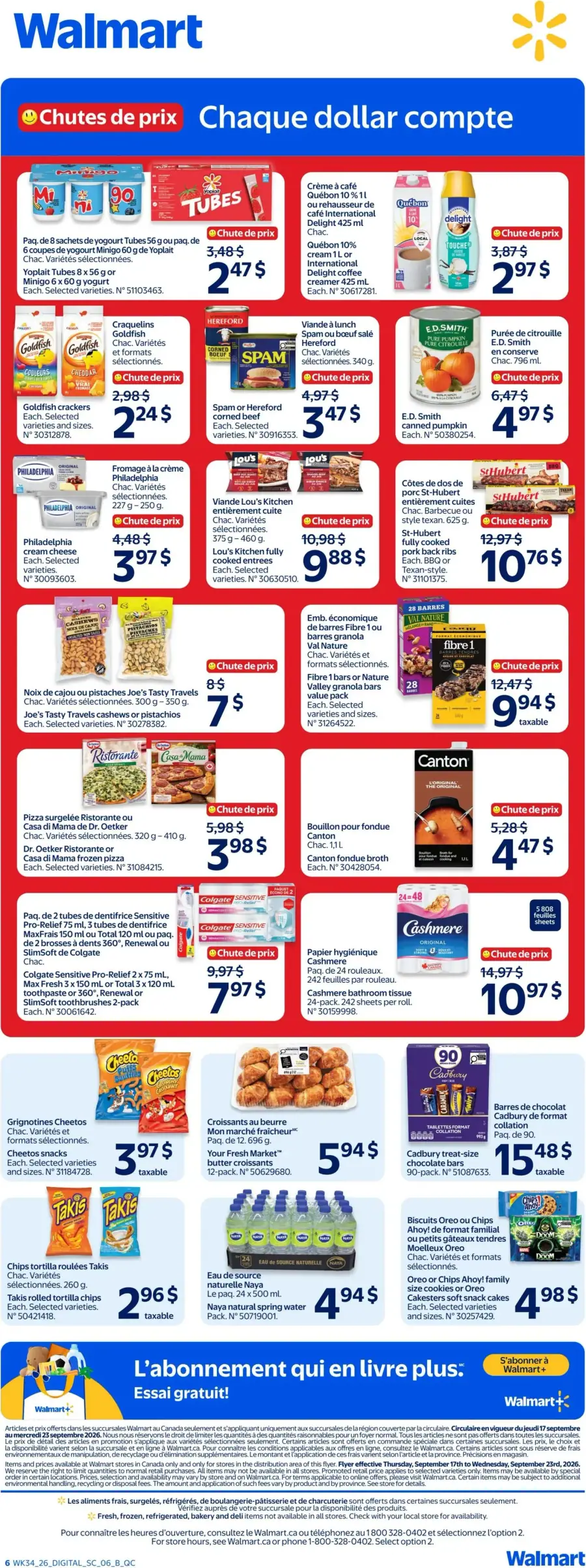 Page 6 du circulaire Walmart.