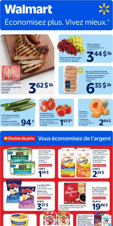 Aperçu de la Circulaire Walmart du 20 au 26 août 2026