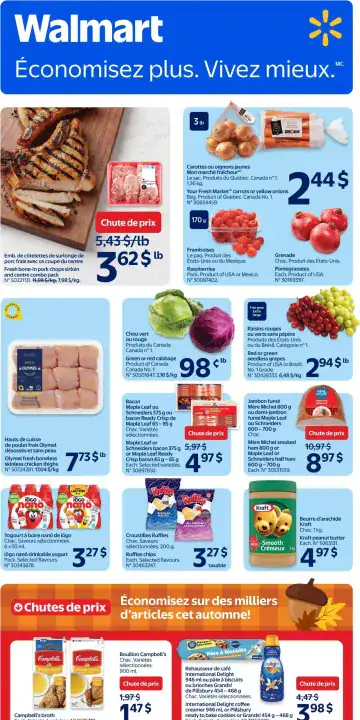 Aperçu de la Circulaire Walmart du 22 au 28 octobre 2026