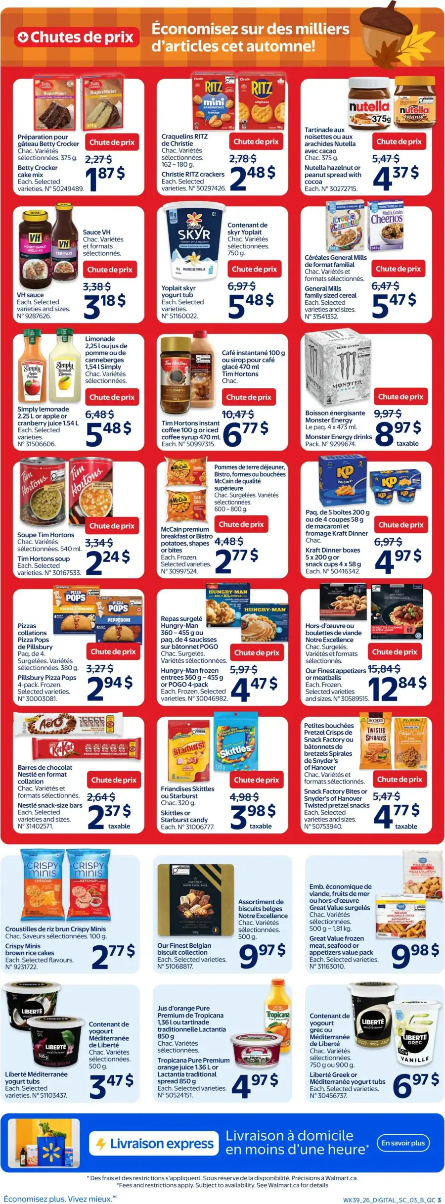 Page 3 du circulaire Walmart.