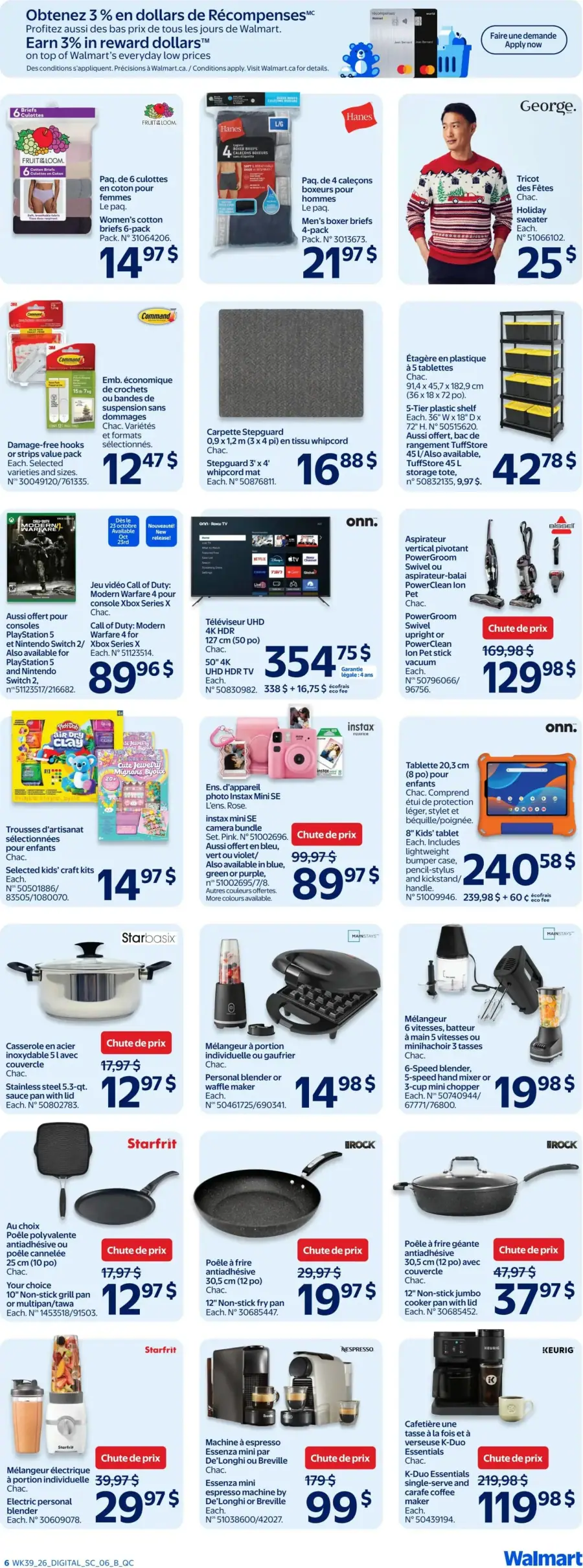 Page 6 du circulaire Walmart.