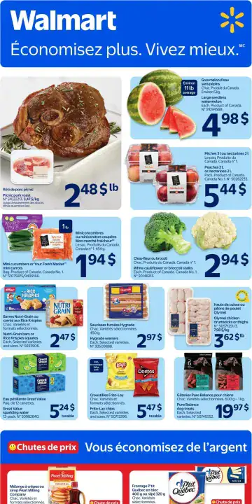 Aperçu de la Circulaire Walmart du 27 août au 2 septembre 2026