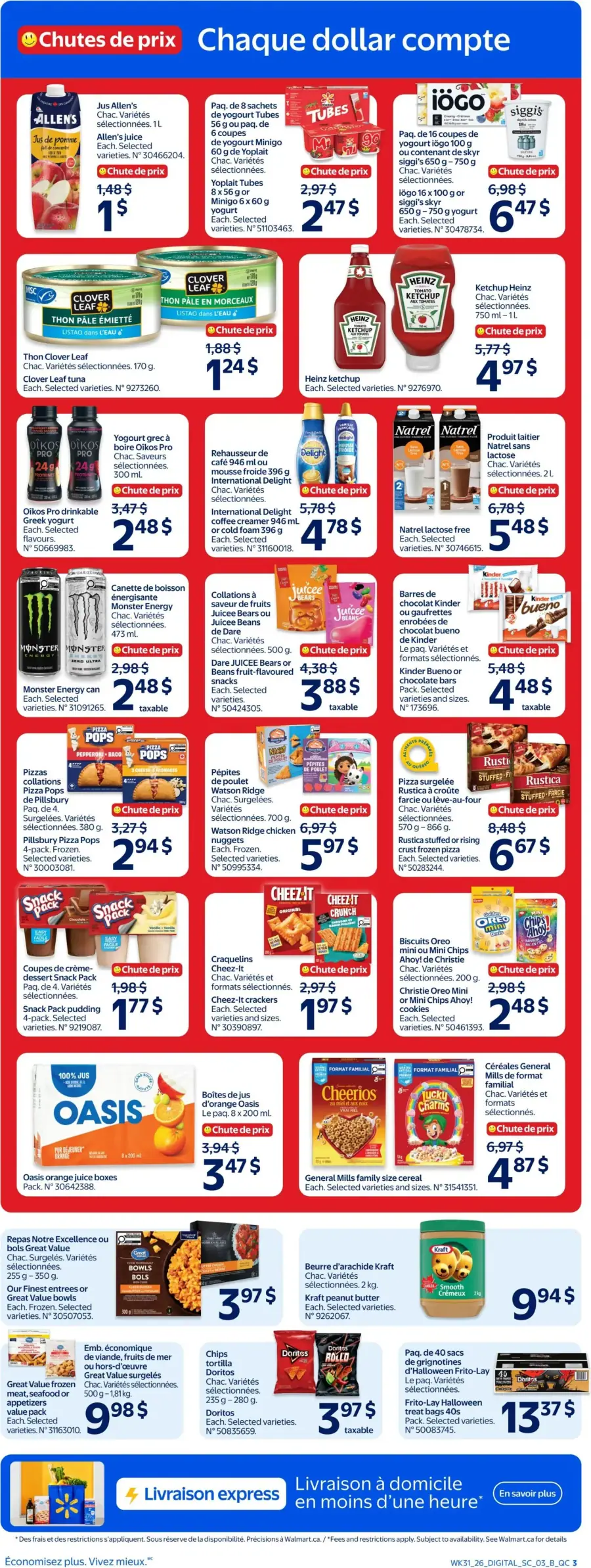 Page 3 du circulaire Walmart.